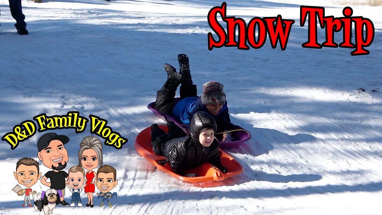 FINDING A PLACE TO SLED FLAGSTAFF AZ D&D FAMILY VLOGS YouTube