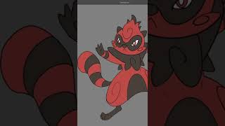 Tepinuki; the Fire Racoon Pokémon