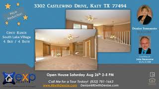 4 bedroom 4 bath home for sale in Cinco Ranch South Lake Village