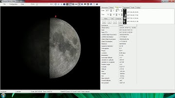 Measure distances to moon and planets with telescope