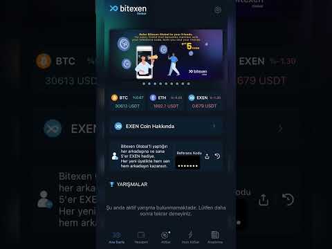 Bitexen global 3.5 dolar yatırımsız çekilebilir airdrop kazanma 💸💸