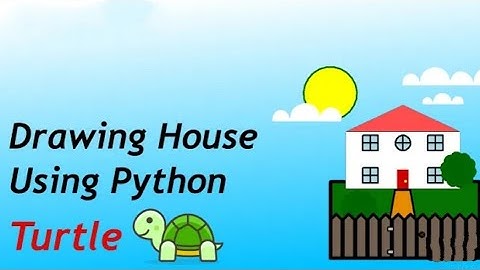 draw house using python and turtle #programing using python and turtle #house using python & turtle
