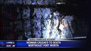 Fort Worth recycling worker crushed by a stack of recycled material