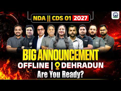 🎉 Big Announcement: Offline Dehradun Are You Ready? ⚡ NDA | CDS 01 2027 | Khan Global Studies