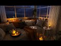 Relaxing Rain on Window with Distant Thunderstorm Sounds for Sleeping | Cozy Nook Ambience