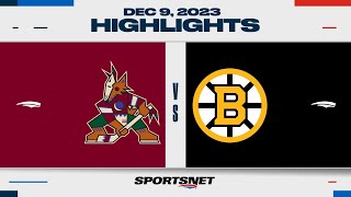 NHL Highlights | Coyotes vs. Bruins - December 9, 2023