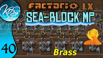 Factorio Seablock 40 - MAKING BRASS | MP with Mathias
