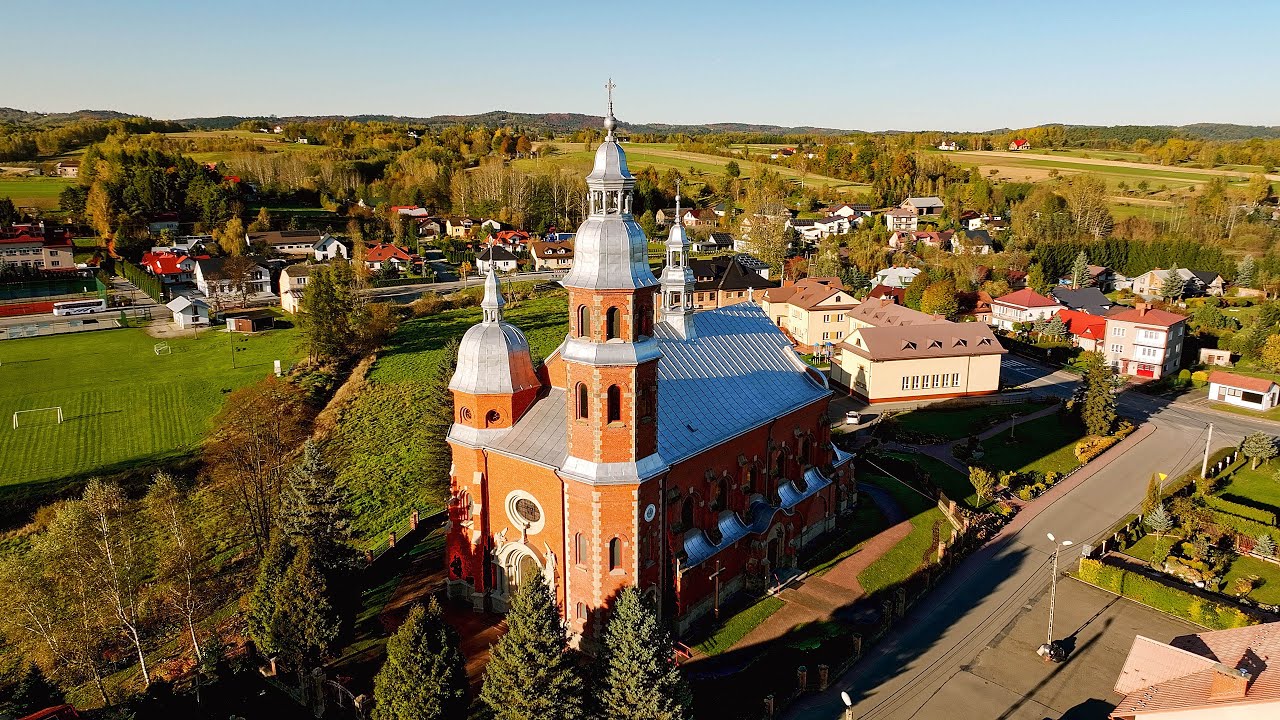 Ołpiny, kościół Wniebowzięcia NMP. RYSZARD PTAK -fotografia ślubna, . FOTO-VIDEO-DRON