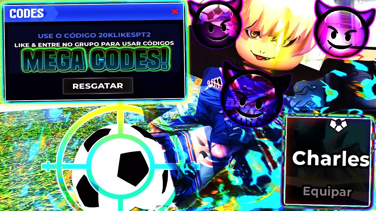 INSANO!! NOVOS MEGA CODES 45 LUCK e NOVO CHARLES WORLD CLASS 😈 do