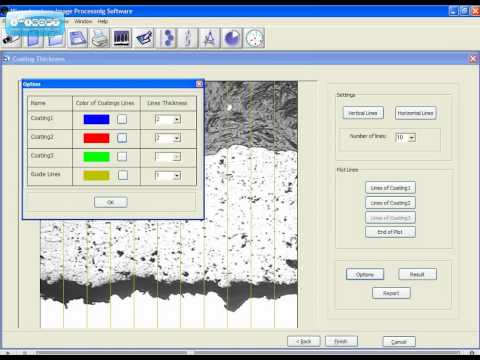 metsofts MIP Coating Thickness measurements