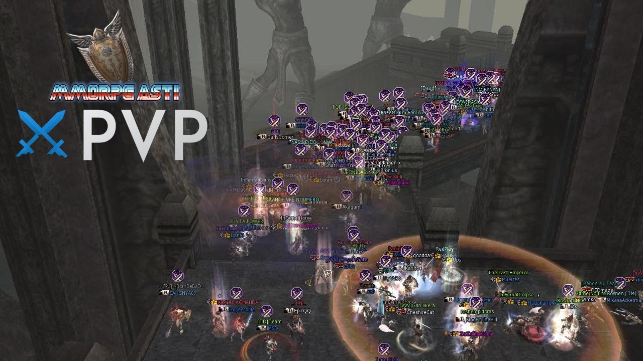 Lineage 2 classic | Giran server - BlackLotus vs 9 Clans ALLY - EPIC MASS PVP