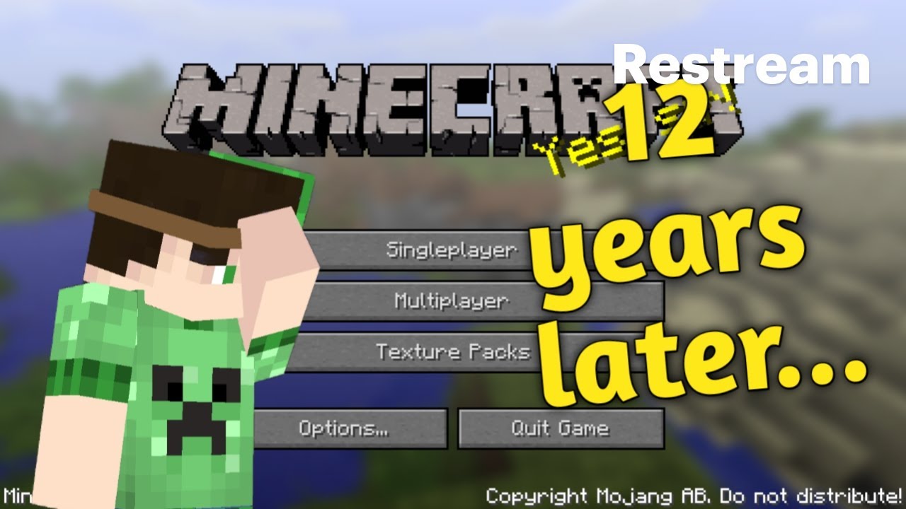 Playing Minecraft 1.0 after 12 years - YouTube