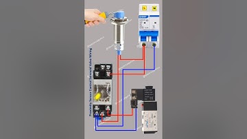 Proximity Switch Control Solenoid Valve Wiring Diagram #proximitysensor #solenoid