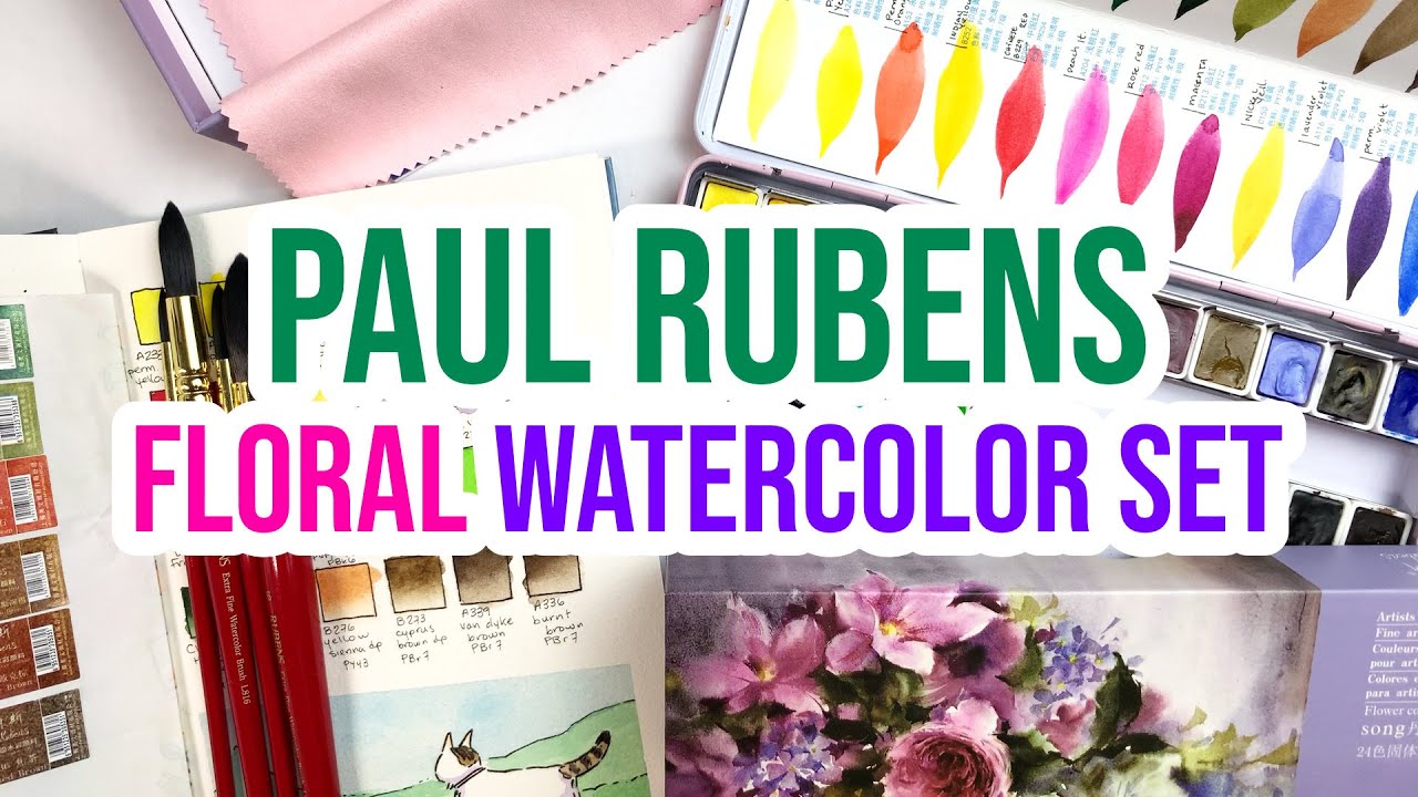 Floral Watercolor Set by Eve Bolt