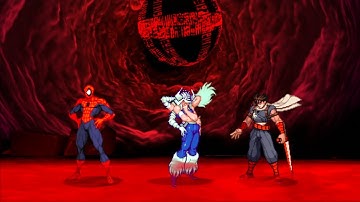 Marvel VS Capcom 2 - Spider-Man/Spiral/Strider Hiryu - Expert Difficulty Playthrough