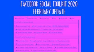 Facebook Social Toolkit Download 2020 February. Free Toolkit For Facebook. New working version. screenshot 3