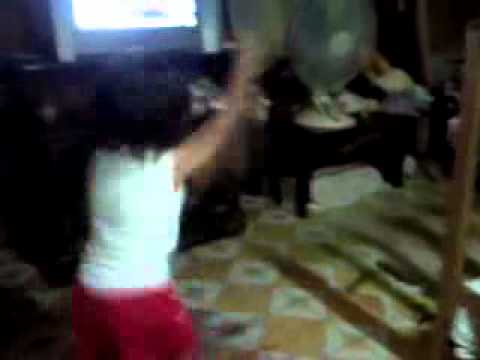 Tifa dancing with Barney