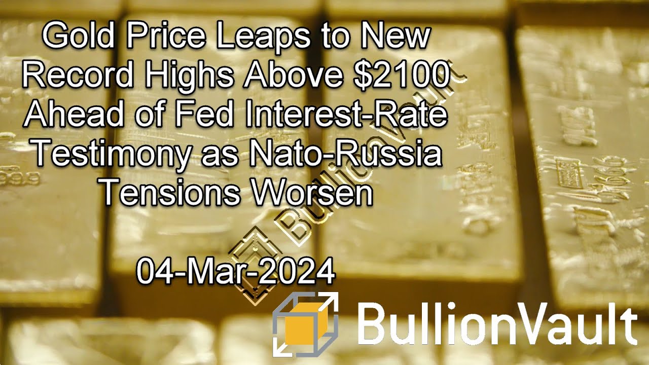 Gold Price Leaps to New Record Highs Above $2100 Ahead of Fed Interest ...