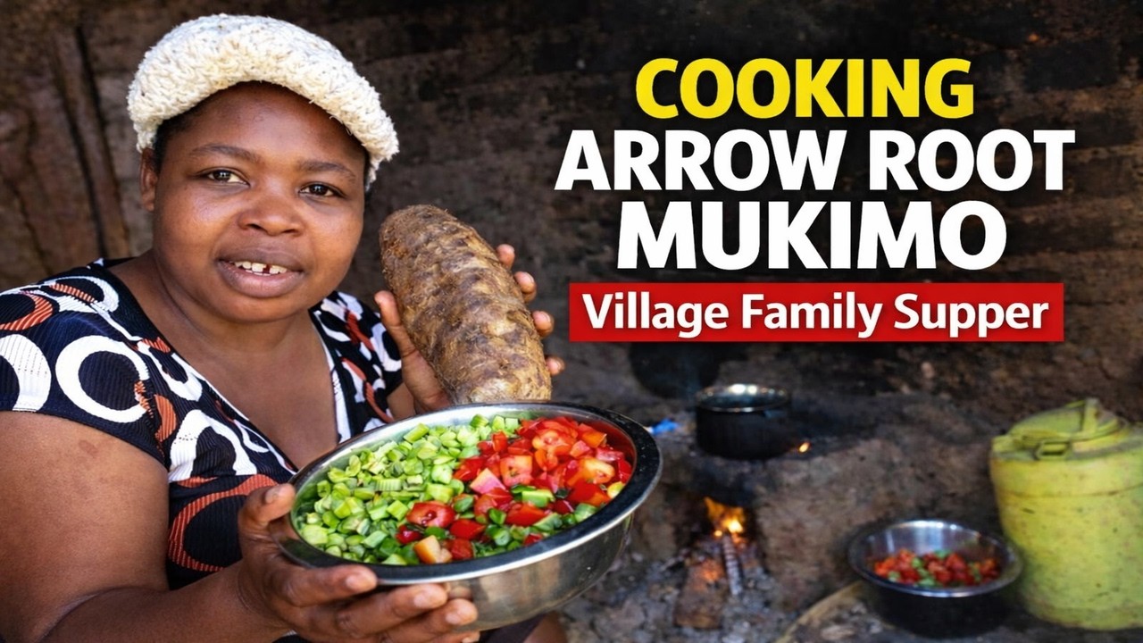 What I Cooked for Supper Today| Arrow Root Mukimo for My Family | Easy Healthy Kenyan Recipe🌽🌶️🍅