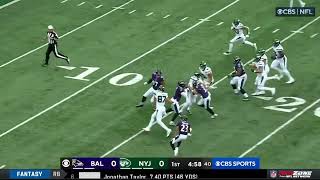 Joe Flacco throws INT vs. his former team