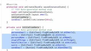 Android Application Development   36   Setting up An Email Activity