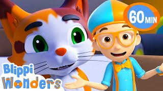 Kitty Cat Saves the Day | Blippi Wonders | Rescue Adventures