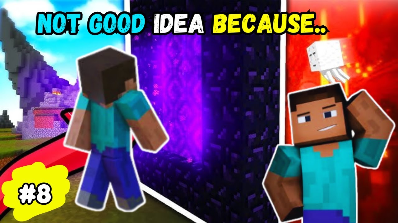Going Into Nether Gone Wrong Survival | Minecraft Gameplay | #minecraft ...
