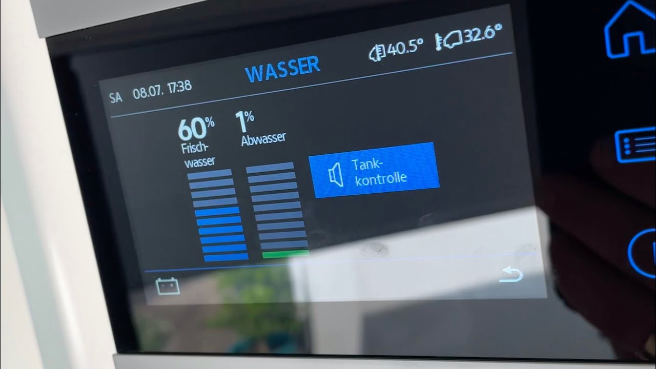 Die Tankkontrolle beim Grand California