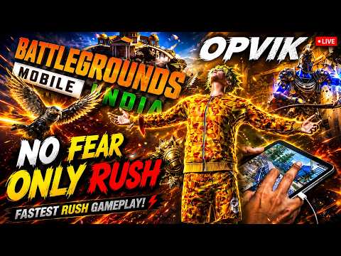 BGMI LIVE | No Camper, Only Rush 😈 #bgmi #gaming #pubg