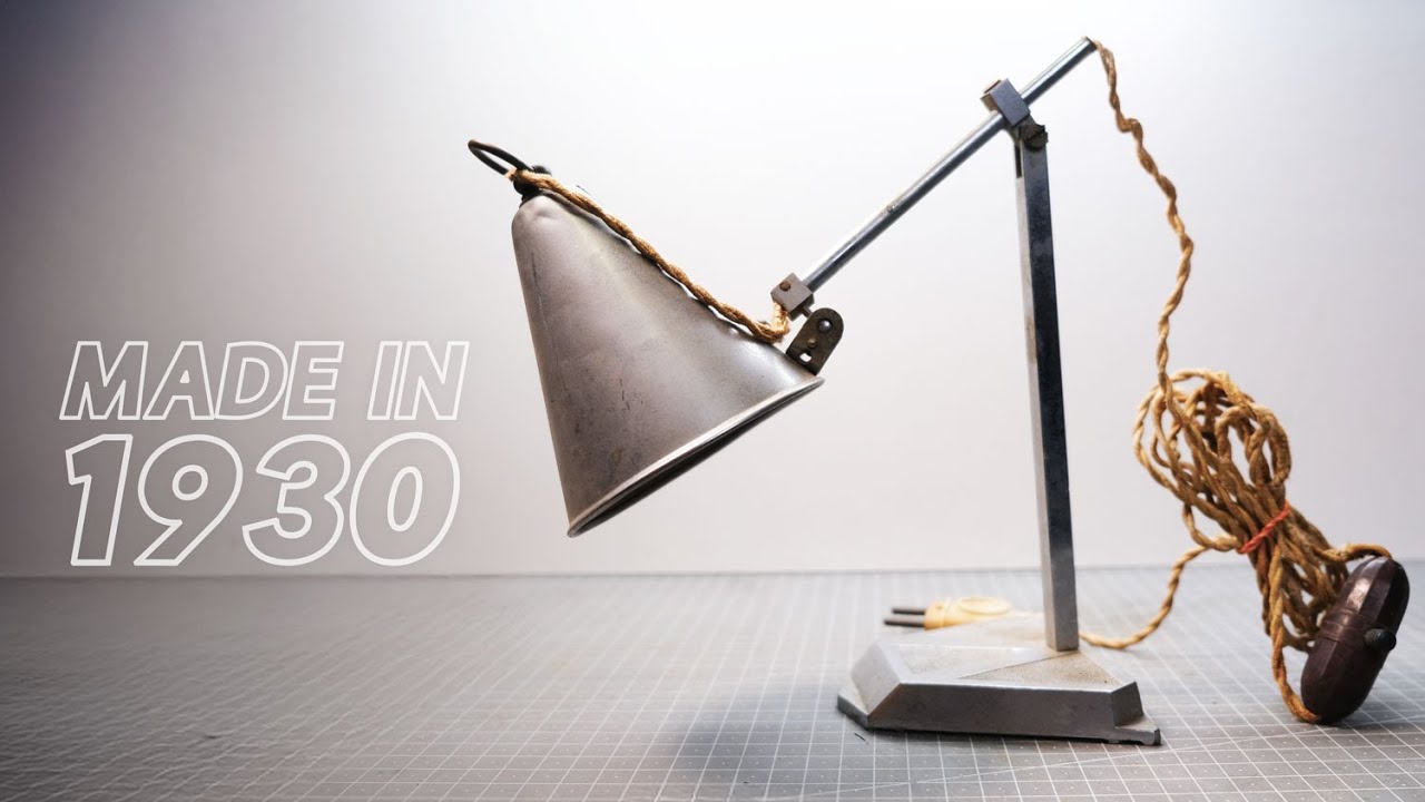 NEW LIFE for vintage ART DECO lamp FULL RESTORATION - PIROUETT PARIS