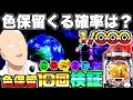 新台【Pワンパンマン】色保留ってどのくらいで来るの？色保留10回発動させて検証してみたらやばい結果に…