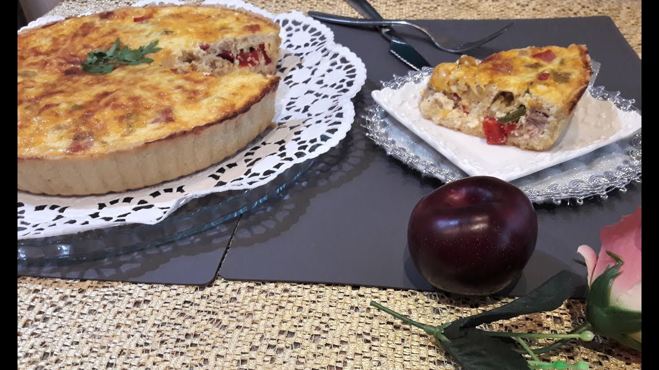 كيش ناجح بحشوة لذيذة😋 وصحية وعجين هش ومقادير بسيطة جدا