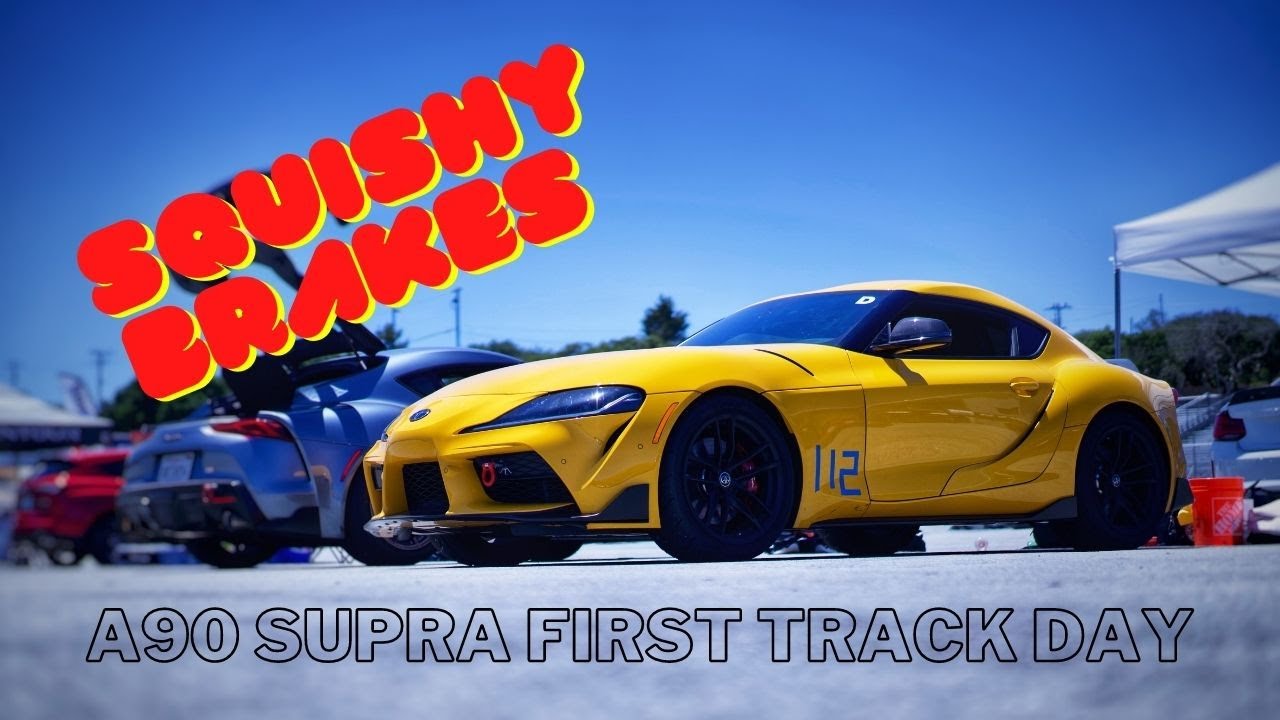 Squishy brakes! First track day in my stock A90 Supra YouTube
