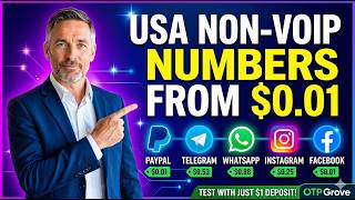 How to Get Cheap Non-VoIP USA Numbers From $0.01 | OTP Grove API Guide