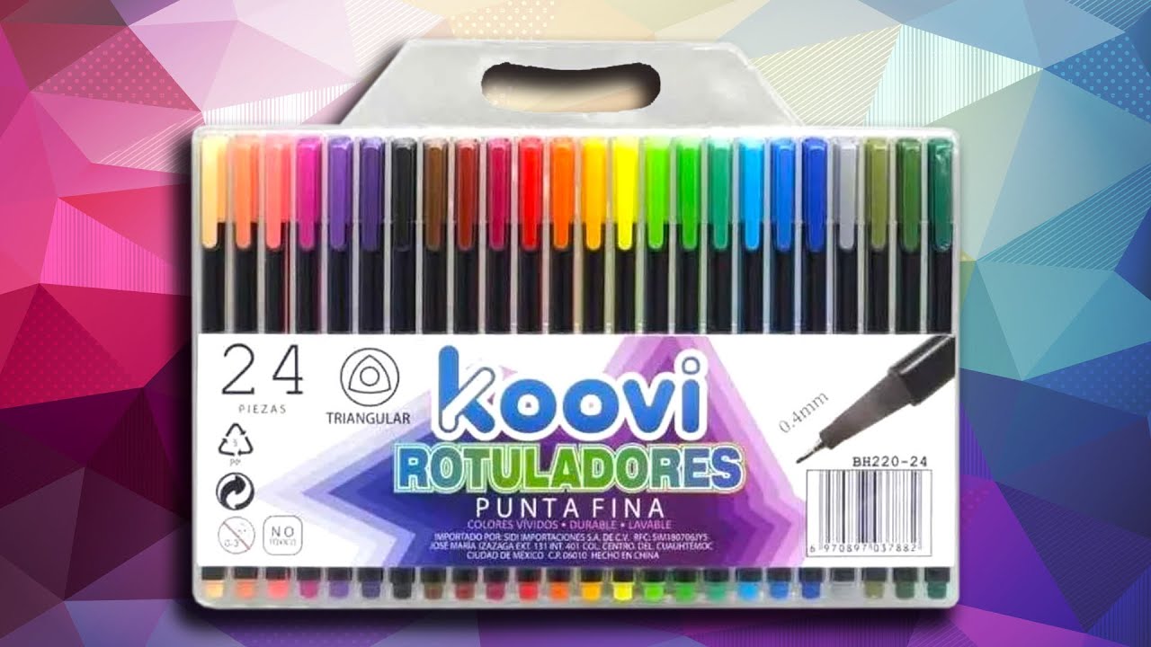 Rotuladores Koovi de punta fina 0.4mm 