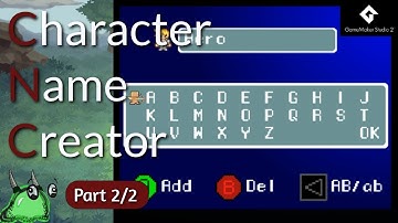 GameMaker Studio 2: Character Name Creator Part 2