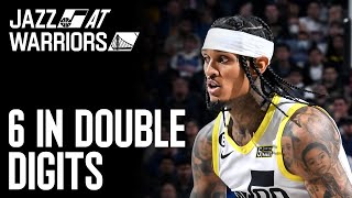 THREE score 20 versus Warriors UTAH JAZZ