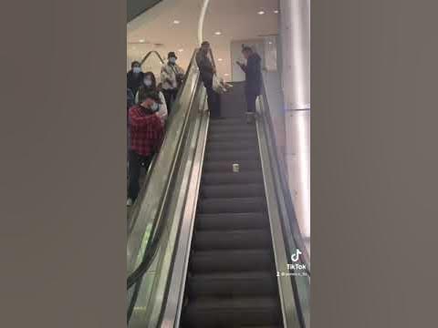 Mayonnaise on an escalator (With sound) - YouTube