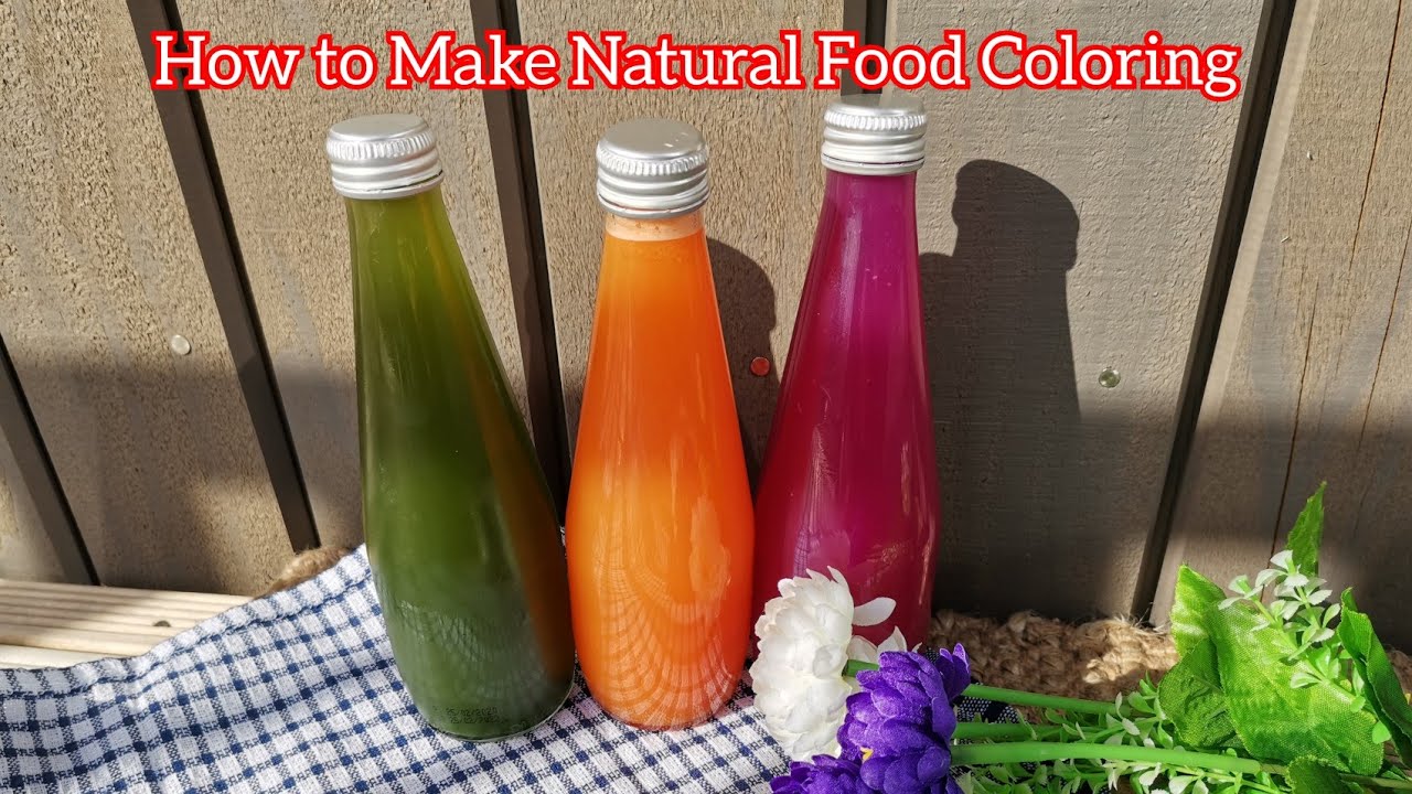 How to Make Natural Food Coloring การทำสีผสมอาหารจากวัตถุดิบ​สีธรรมชาติ