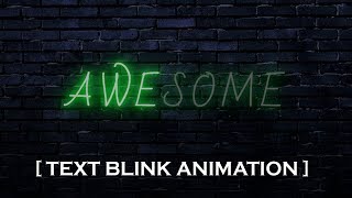 How to create css neon text effect | css text animation 2018 | cool css effects