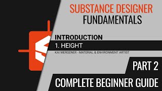 Substance Designer Fundamentals - Complete Beginner Guide | Viewport & Heightmap [Part 2] [GER]