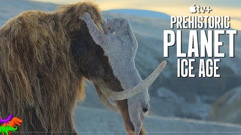 Woolly Mammoths fight off attacking Homotherium | Prehistoric Planet: Ice Age | OFFICIAL CLIP