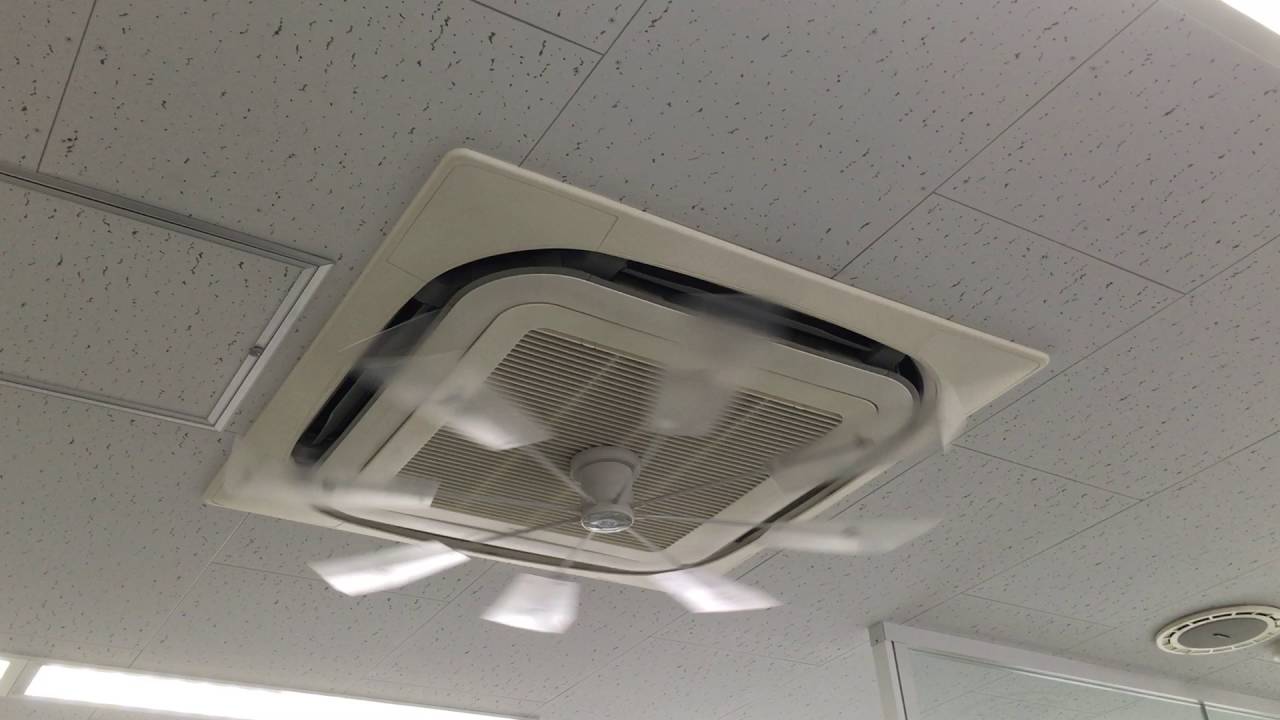 業務用エアコン ハイブリットファン エアコン のプロペラがまわる様子 Youtube