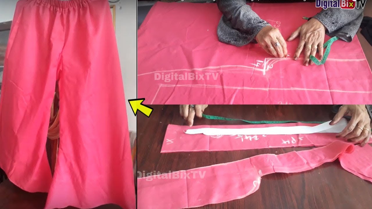 stitching plazo design