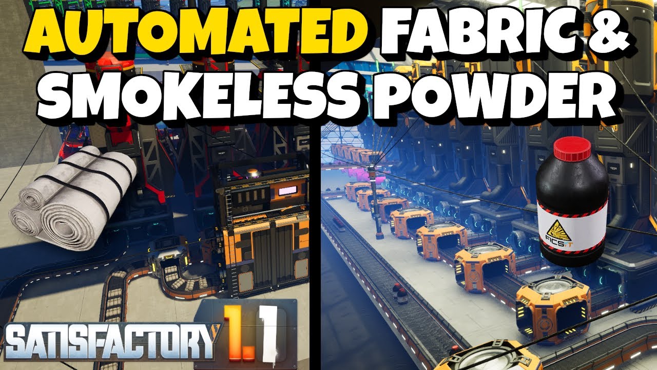 How to Make Smokeless Powder and Fabric in Satisfactory: Beginner's ...