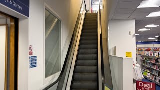 Leicester, England. 1X Kone Escalator Ride At Whsmith Store In The City Centre From B To G