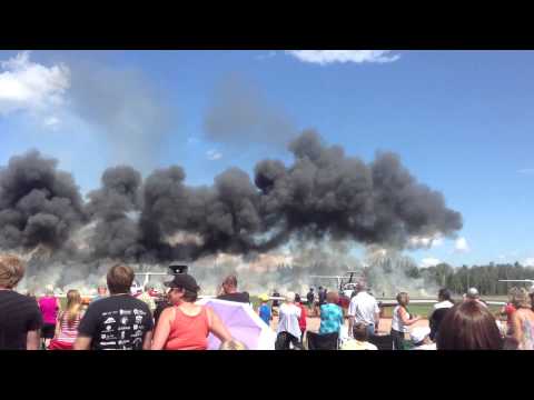 F-18 Incendiary Bomb Test