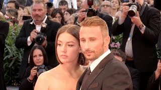 Adele Exarchopoulos and Matthias Schoenaerts on the red carpet of Le Fidele film at 2017 Venice Film