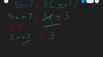 Inequalities With Variables On Both Side (With Parenthesis)