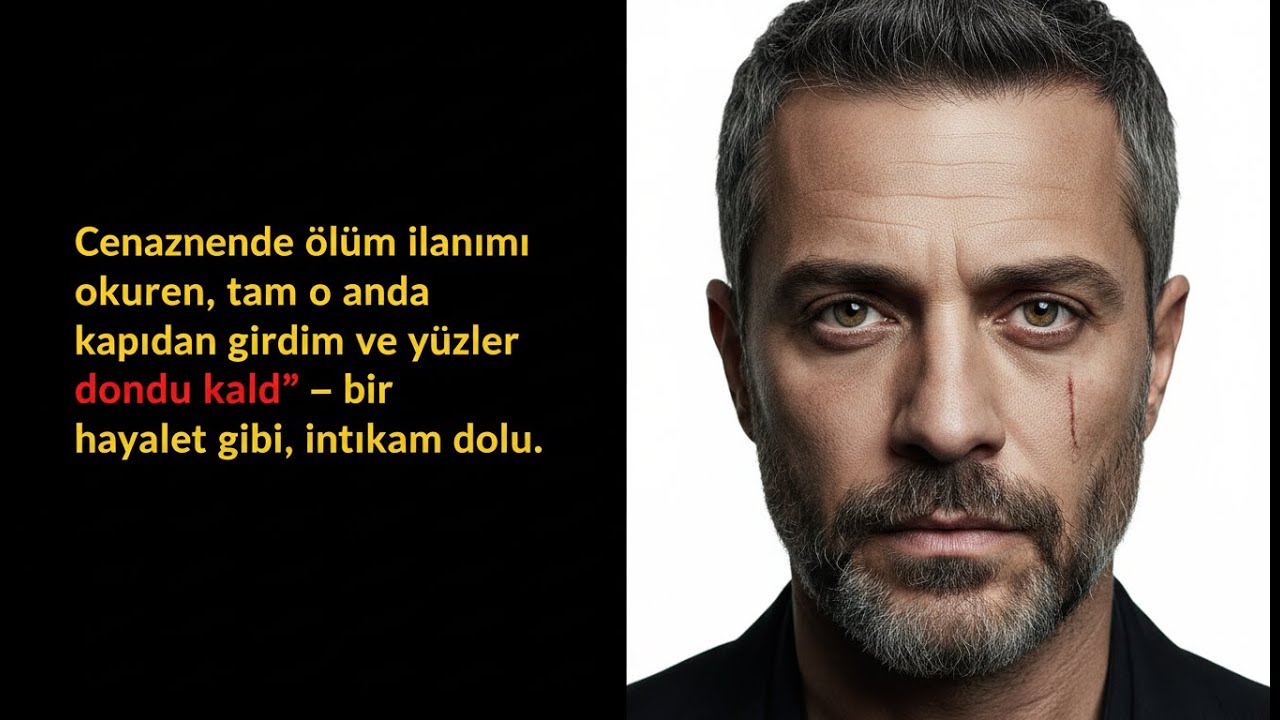 CENAZEDE ÖLÜM İLANIMI OKUDULAR, TAM O ANDA İÇERİ GİRDİM VE YÜZLER DONDU